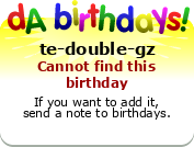 My birthday badge
