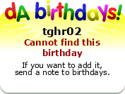 My birthday badge