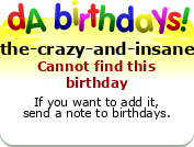 My birthday badge