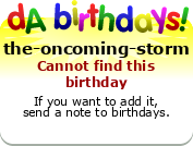 My birthday badge