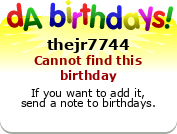 My birthday badge