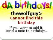 My birthday badge