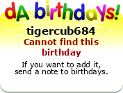 My birthday badge