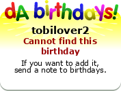My birthday badge