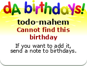 My birthday badge