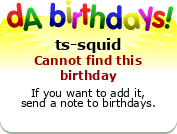 My birthday badge