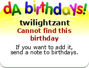 My birthday badge
