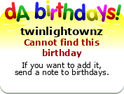 My birthday badge