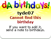 My birthday badge
