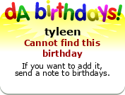 My birthday badge