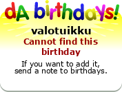 My birthday badge