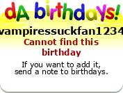 My birthday badge