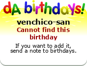 My birthday badge