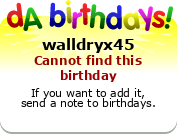 My birthday badge