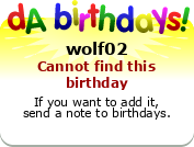 My birthday badge
