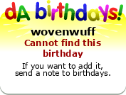 My birthday badge