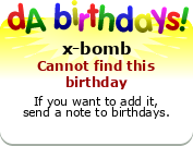 My birthday badge