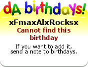 My birthday badge