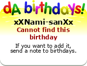 My birthday badge