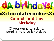 My birthday badge