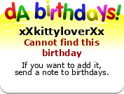 My birthday badge