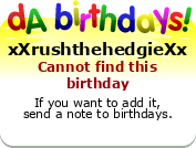 My birthday badge