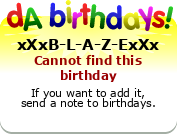 My birthday badge