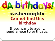 My birthday badge