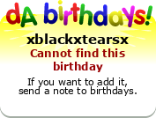 My birthday badge