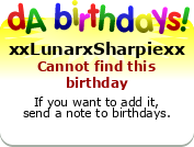 My birthday badge