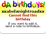 My birthday badge