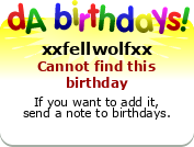My birthday badge