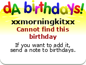 My birthday badge