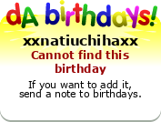 My birthday badge