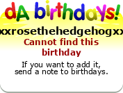 My birthday badge