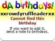 My birthday badge