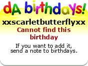 My birthday badge