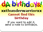 My birthday badge