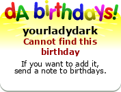 My birthday badge