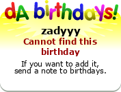 My birthday badge