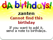 My birthday badge