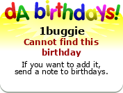 My birthday badge