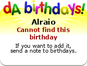 My birthday badge