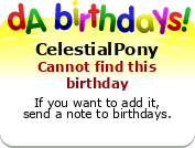 My birthday badge