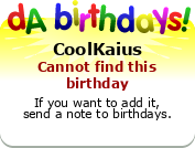 My birthday badge