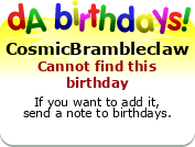 My birthday badge