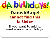 My birthday badge