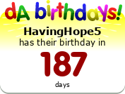 Birthdays badge example!