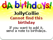 My birthday badge