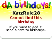 My birthday badge